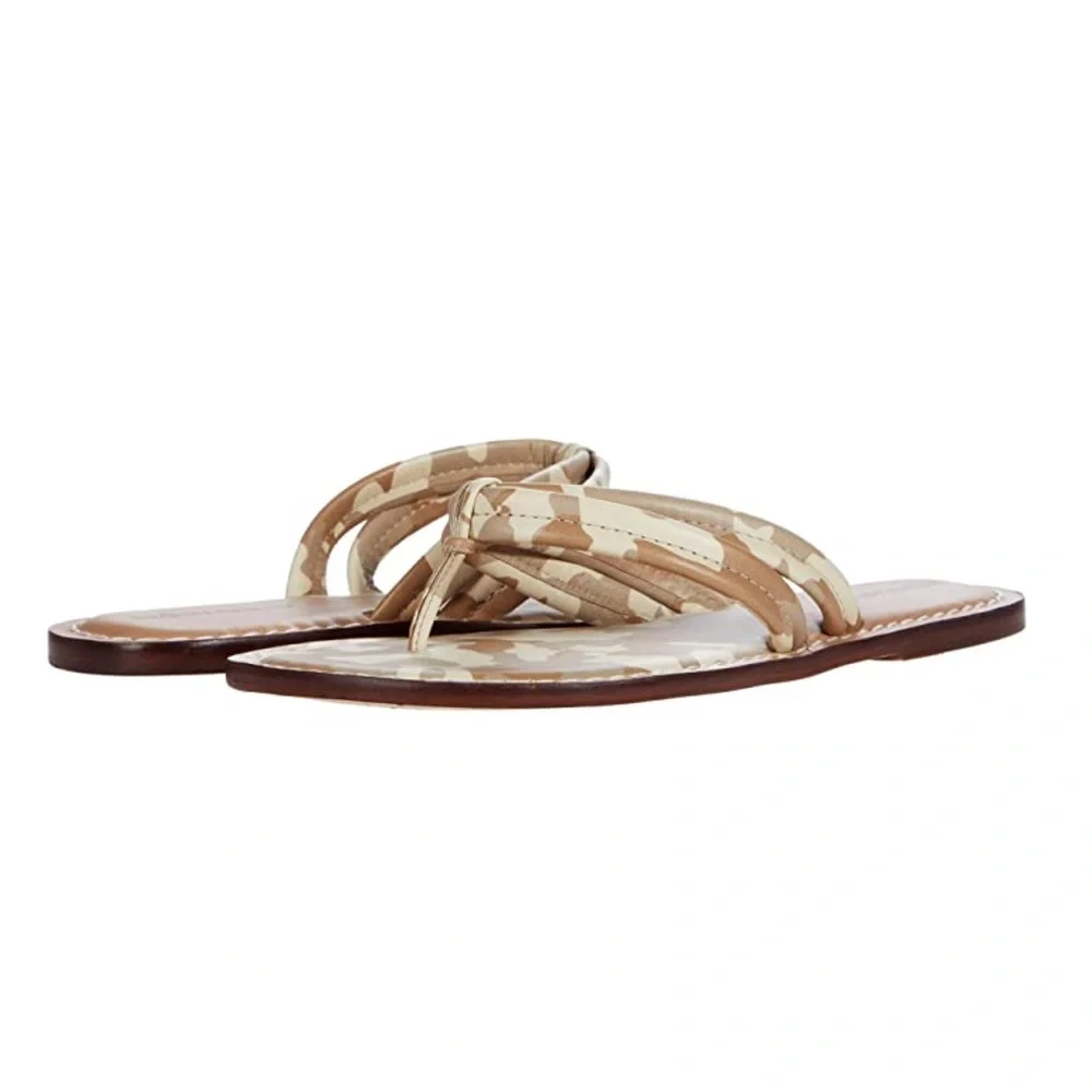 Anthropologie Bernardo Miami Desert Sand Camouflage Flip Flop Sandals NEW 10 - Picture 7 of 10